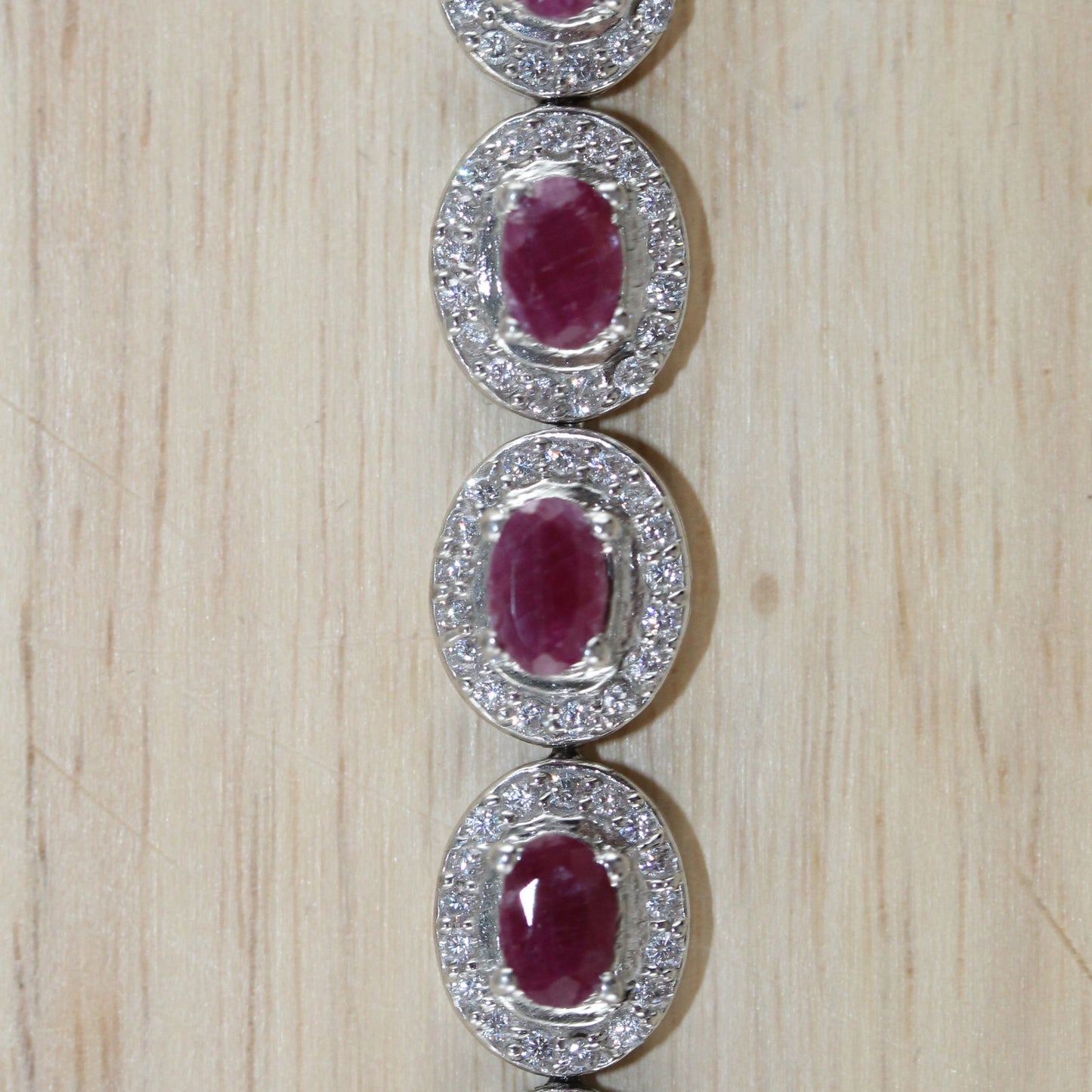 Ruby & Cubic Zirconia Bracelet