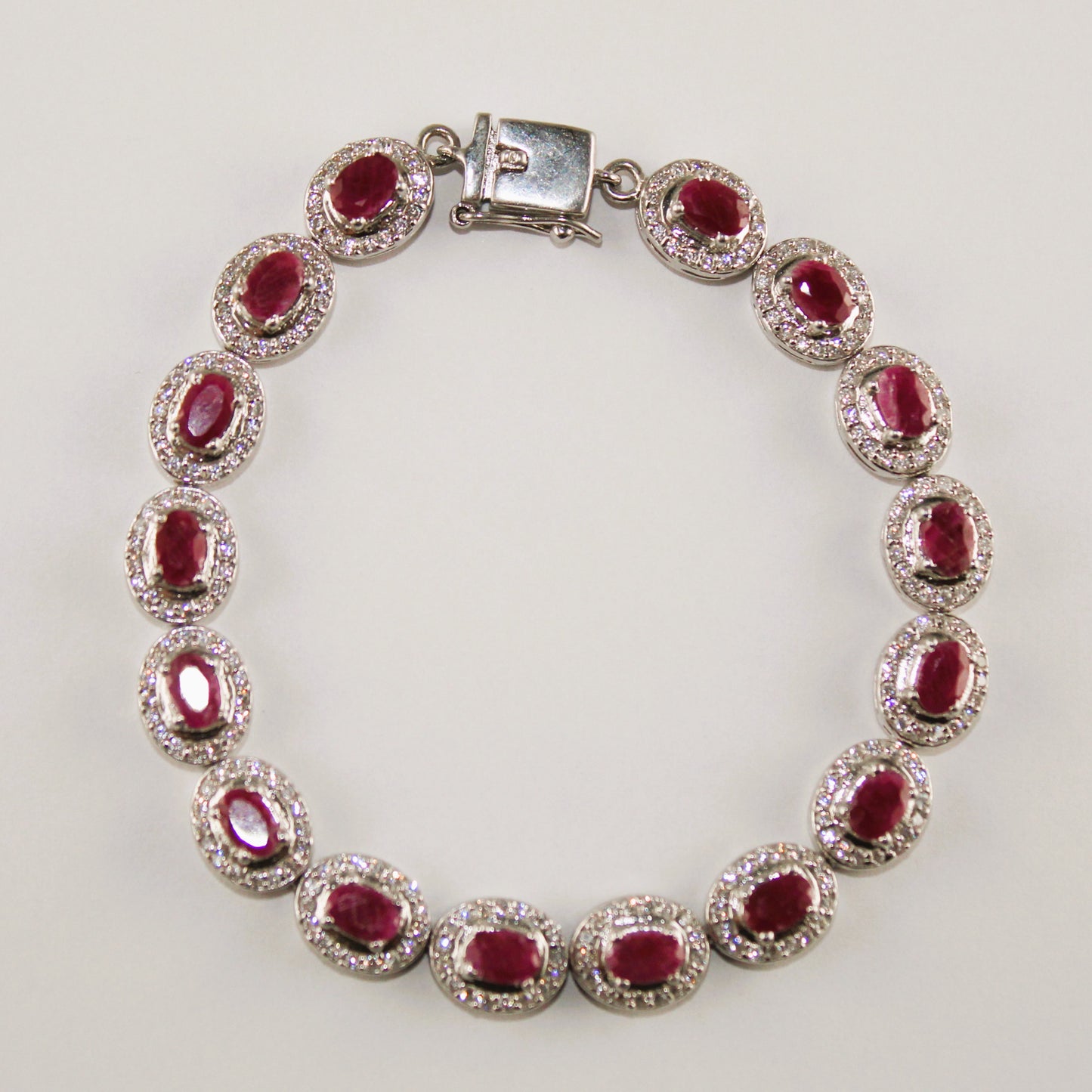 Ruby & Cubic Zirconia Bracelet