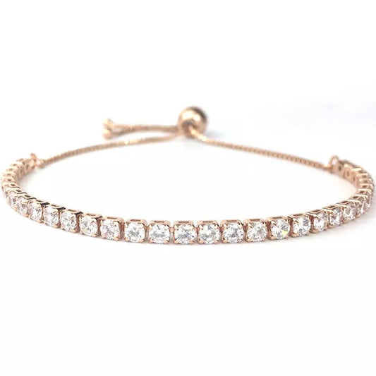 CZ Tennis Bracelet - Rose Gold